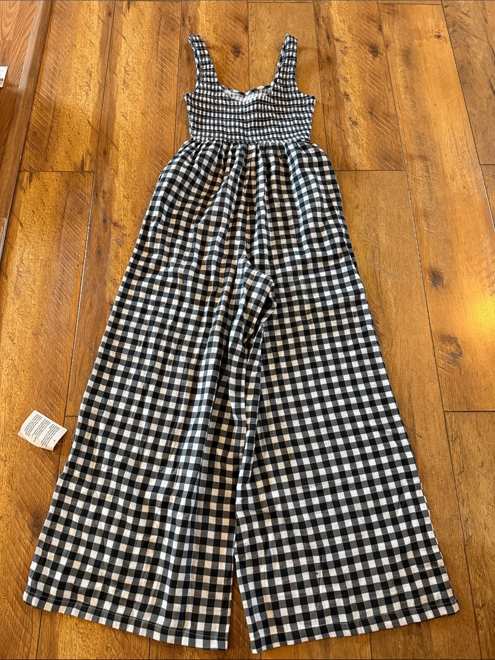 NWT ASOS Jumpsuit Wide Leg Gingham - Picture 14 of 14